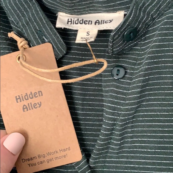 Forest green quarter sleeve dress - Picture 2 of 3